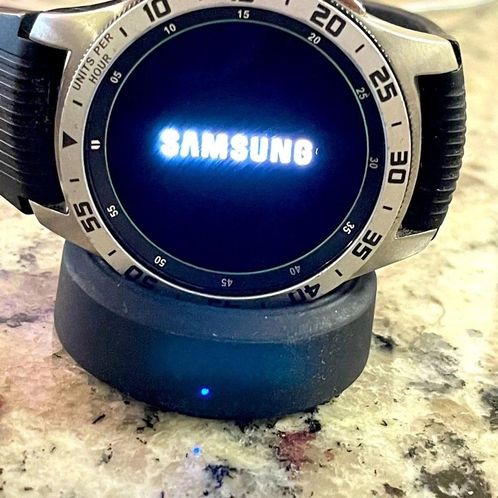 COPY - SAMSUNG Galaxy Watch - Bluetooth Smart Watch 46mmwith custom steel bezel…